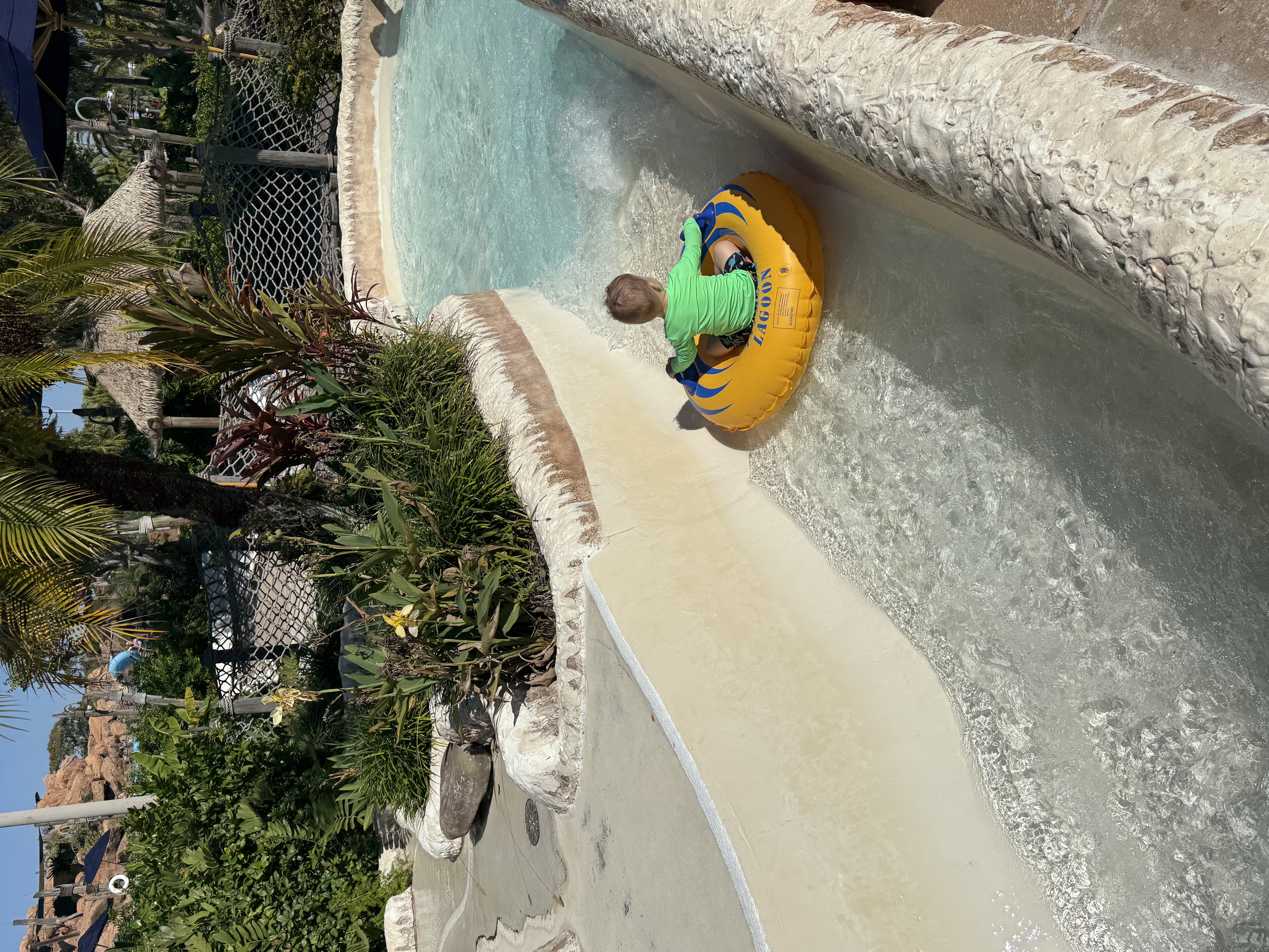 Water slide at a Disney water park